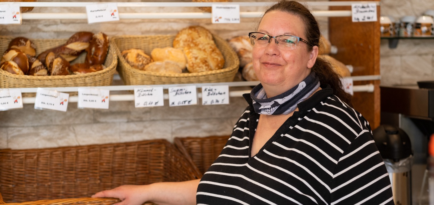 Tanja Klage, owner of “Tanjas Backparadies” in Siemensstadt