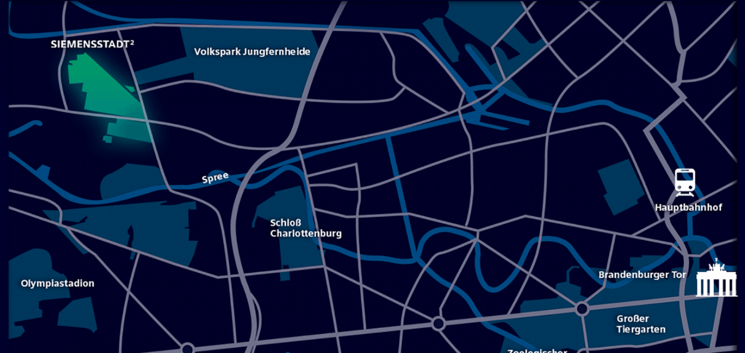 Map of the Siemensstadt Square