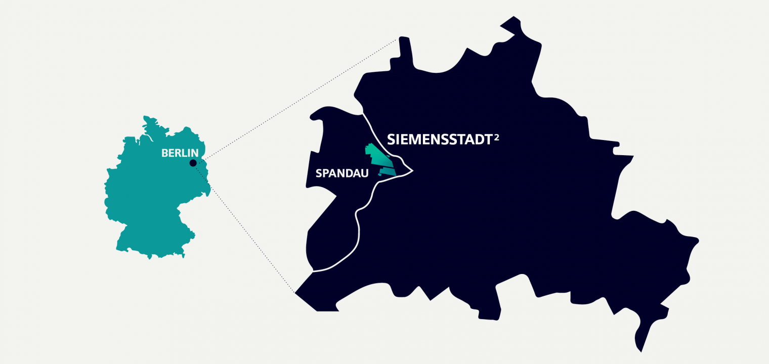 Plan of the Siemensstadt Square