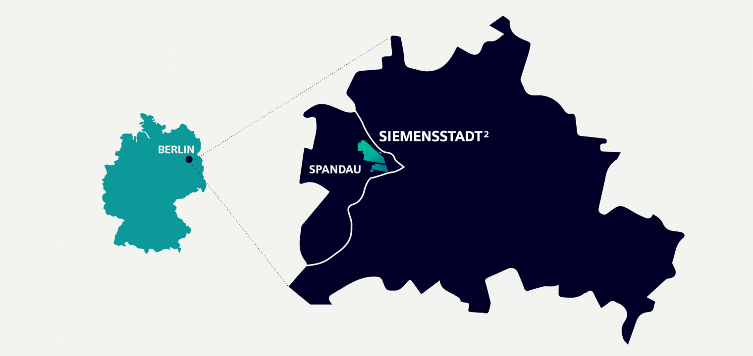 Lageplan der Siemensstadt Square Wettbewerbsgelände