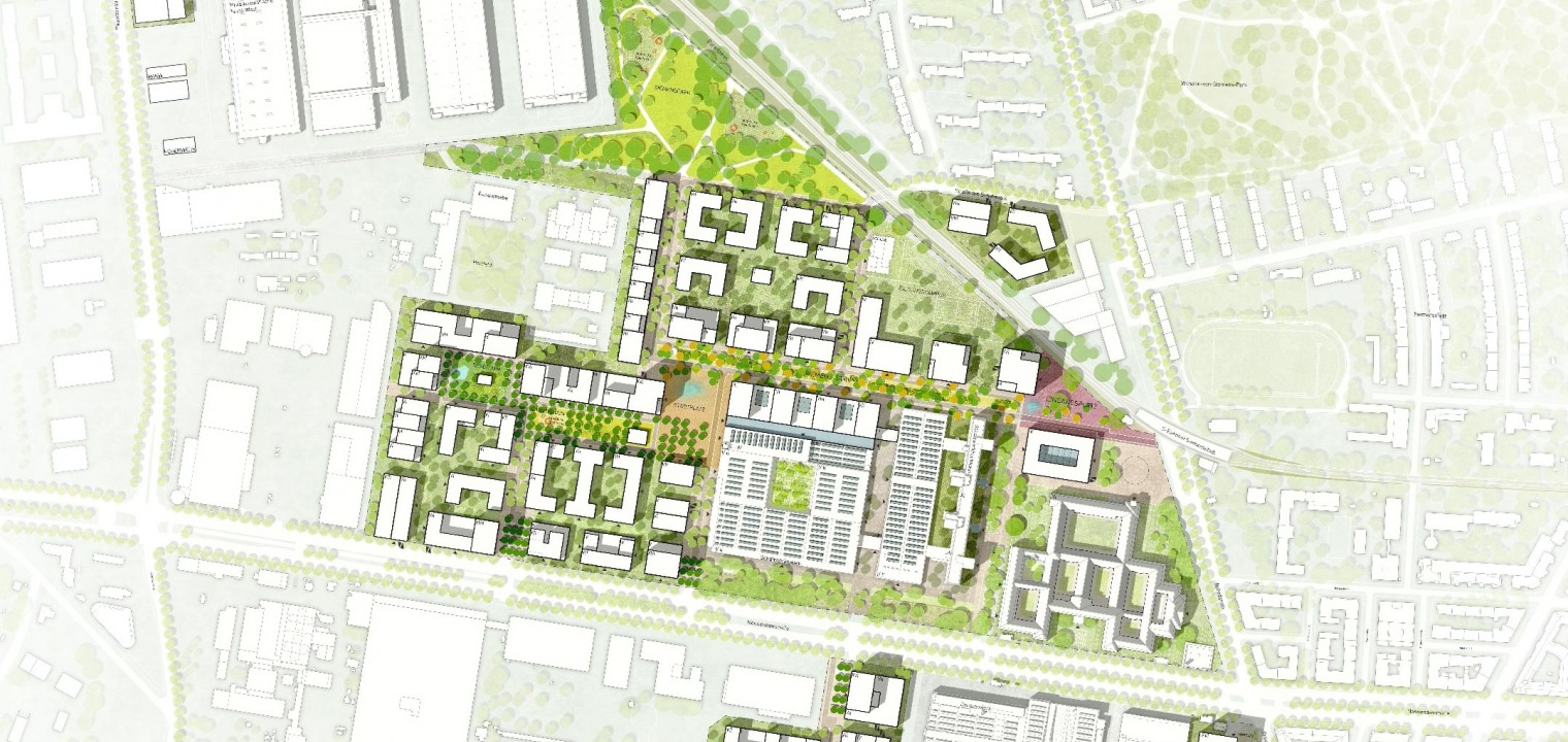 Site plan of the future Siemensstadt² urban quarter
