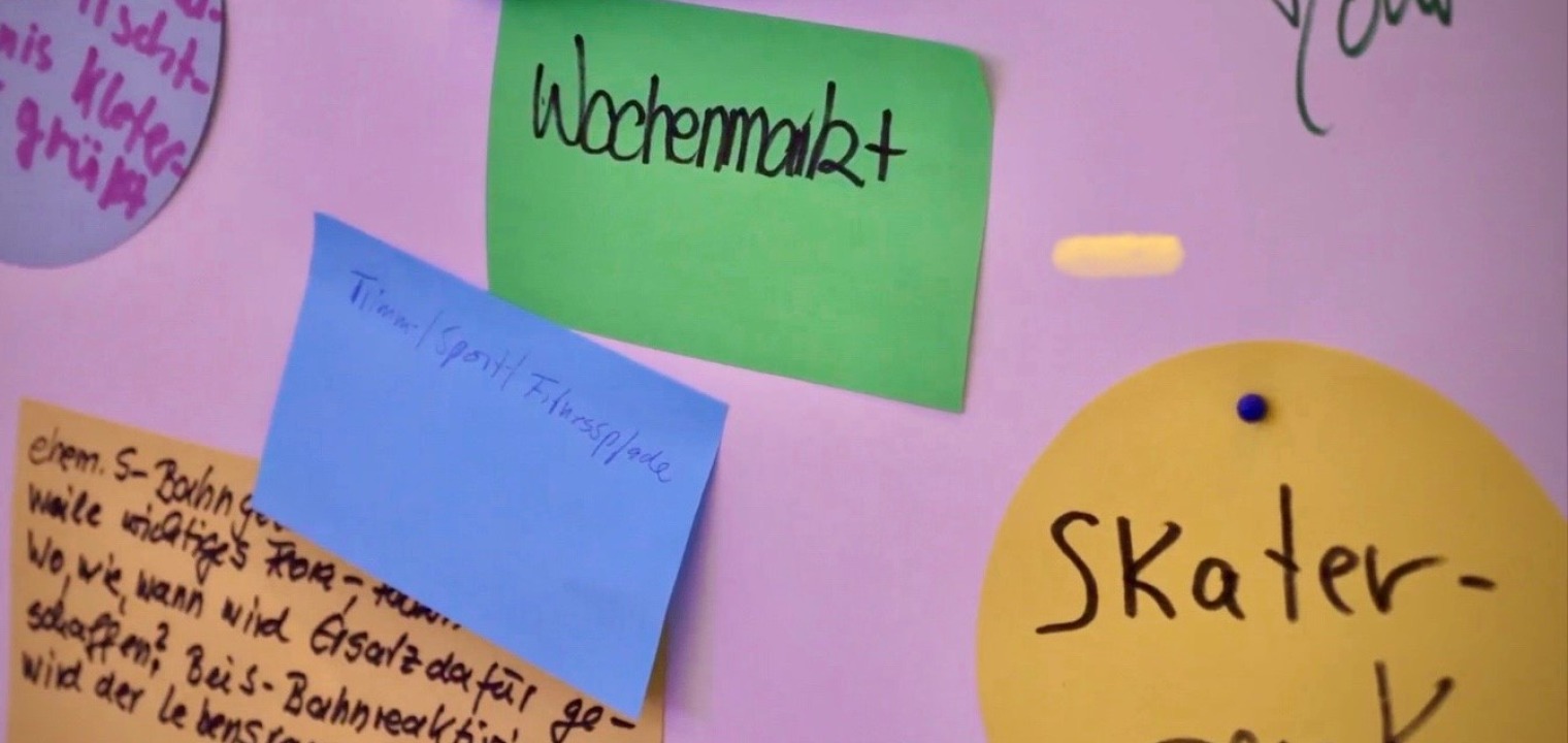 Concrete ideas of the citizens for the construction project Siemensstadt Square