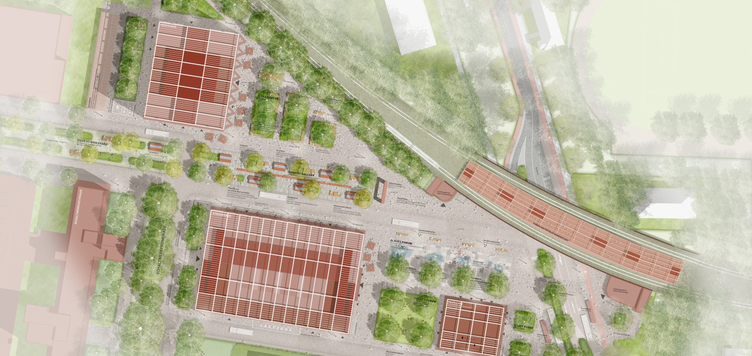 The open spaces of the entrée cover a total of more than 20,000 square meters 