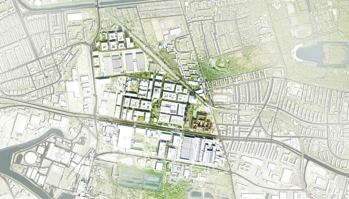 Entwurf von Henn GmbH, Lageplan der Siemensstadt 2.0