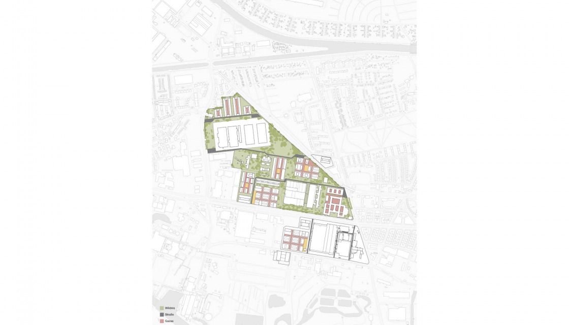 Design of ROBERTNEUN, ground plan of the Siemensstadt 2.0