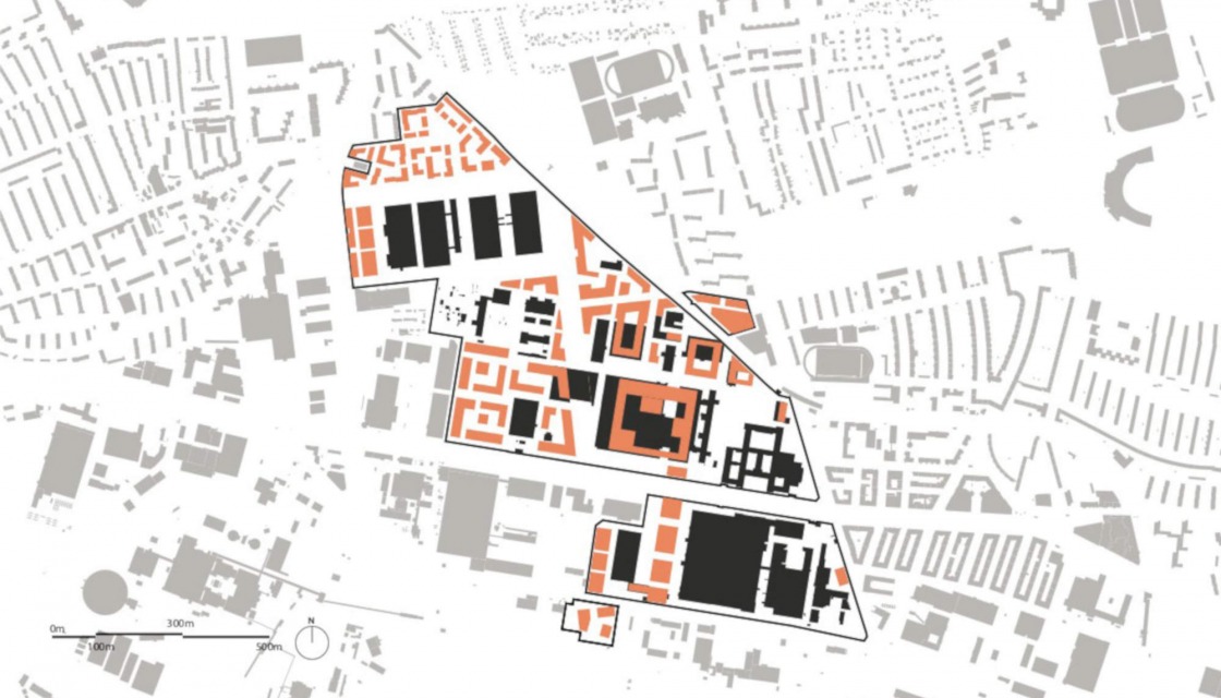 Entwurf von Snøhetta Oslo AS, Grundriss der neuen Siemenstadt 2.0