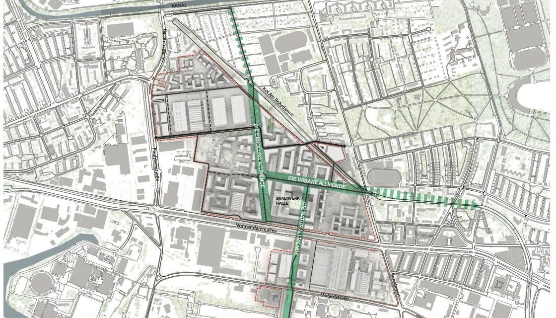Design of Snøhetta Oslo AS, site plan of the Siemensstadt 2.0