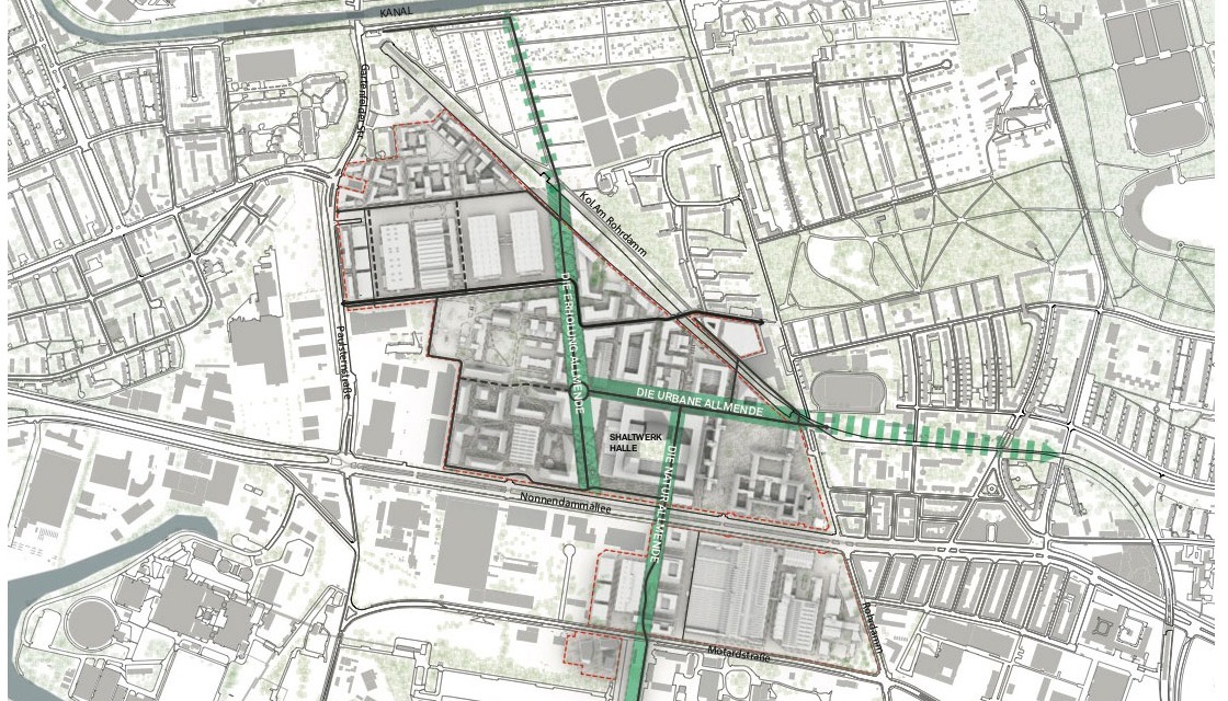Entwurf von Snøhetta Oslo AS, Lageplan der Siemensstadt 2.0