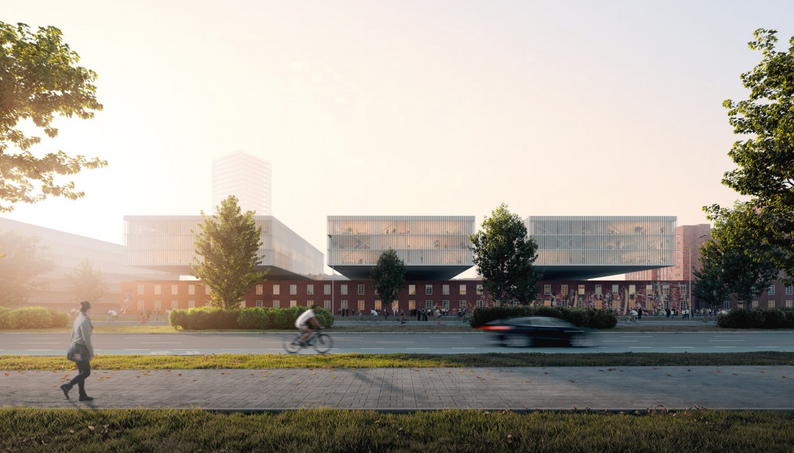 Entwurf von Van Berkel, Perspektive der neuen Siemensstadt 2.0
