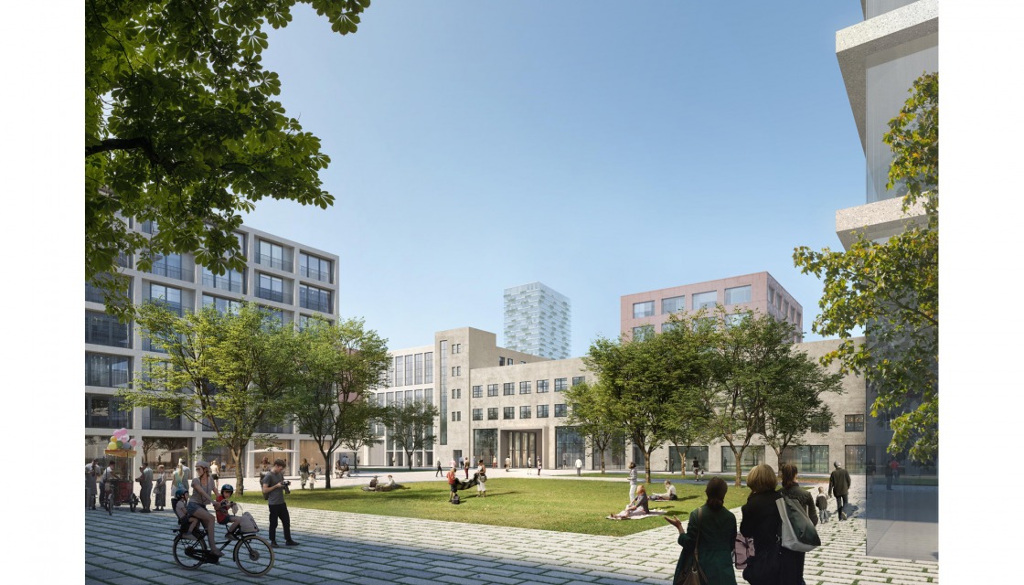 Entwurf von Kleihues + Kleihues, Perspektive der neuen Siemensstadt 2.0