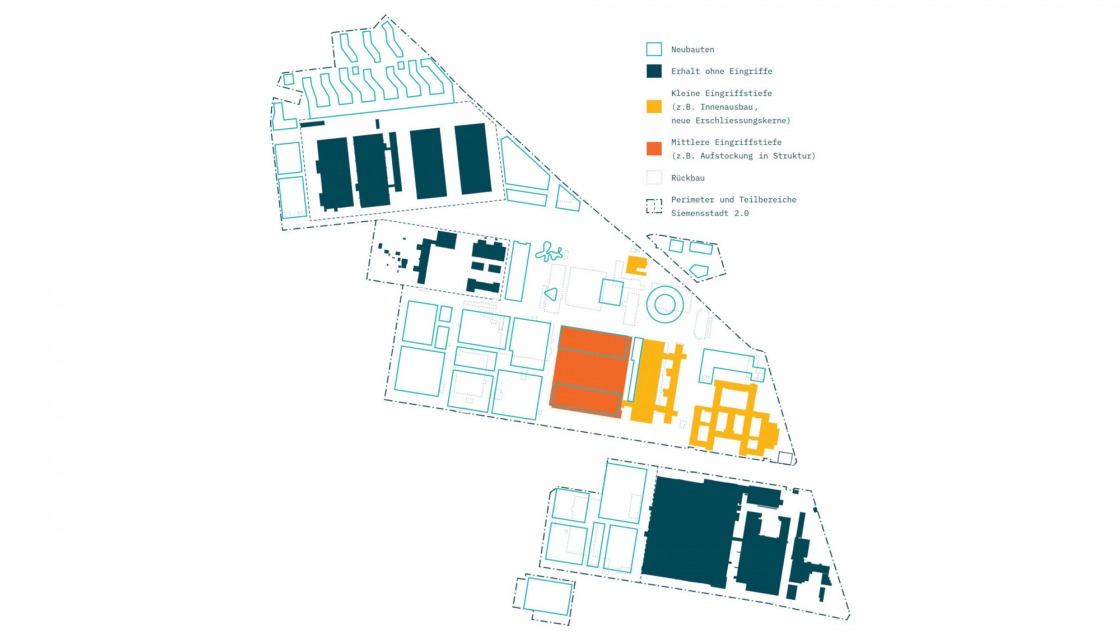 Design of Ernst Niklaus Fausch Partner AG, ground plan of the Siemensstadt 2.0