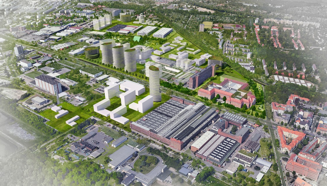 Design of Nieto Sobejano, 3D model of the Siemensstadt 2.0