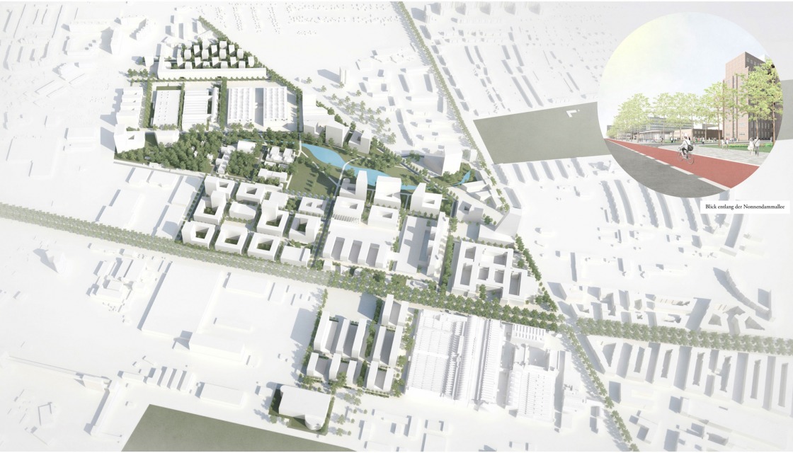 Entwurf von KIM NALLEWEG, Modell der neuen Siemensstadt 2.0