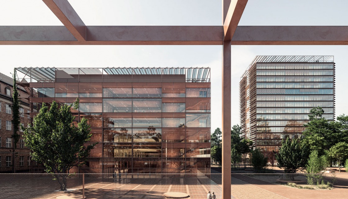 Aussicht auf den Hof aus dem Gewinnerentwurf von ROBERTNEUN Architekten