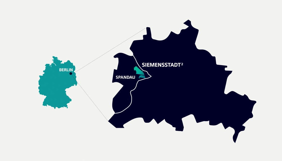 Plan of the Siemensstadt Square