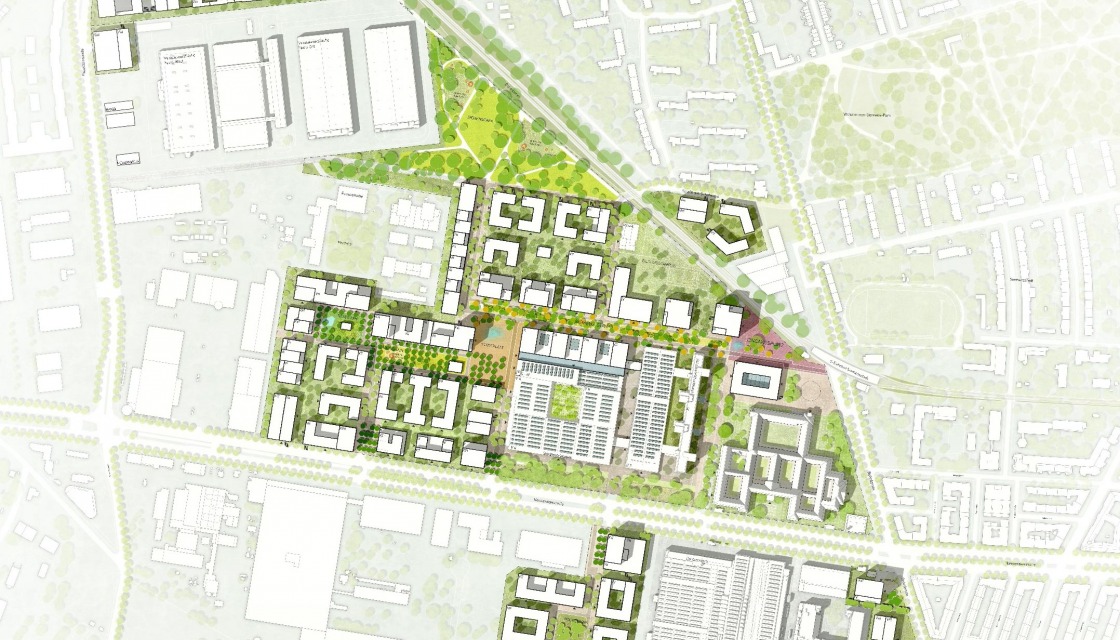 Site plan of the future Siemensstadt² urban quarter