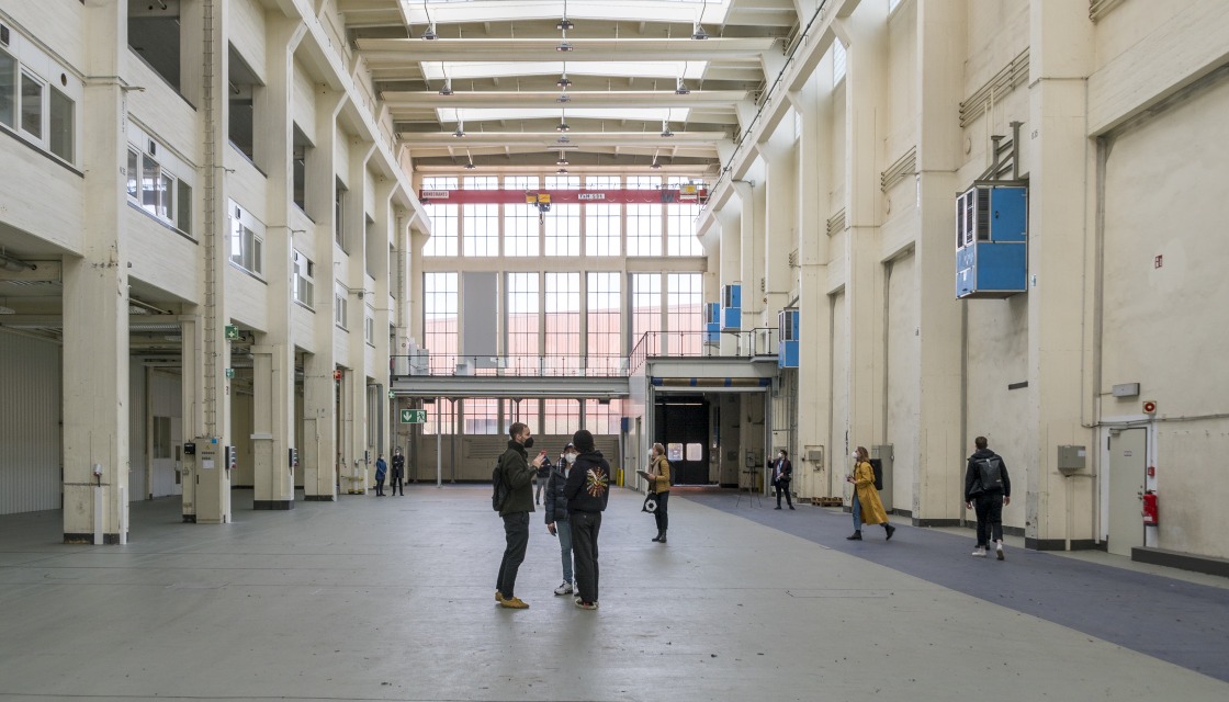 The constructive and monument-protected basic structure of the Schaltwerkhalle is preserved | Picture © Etienne Girardet