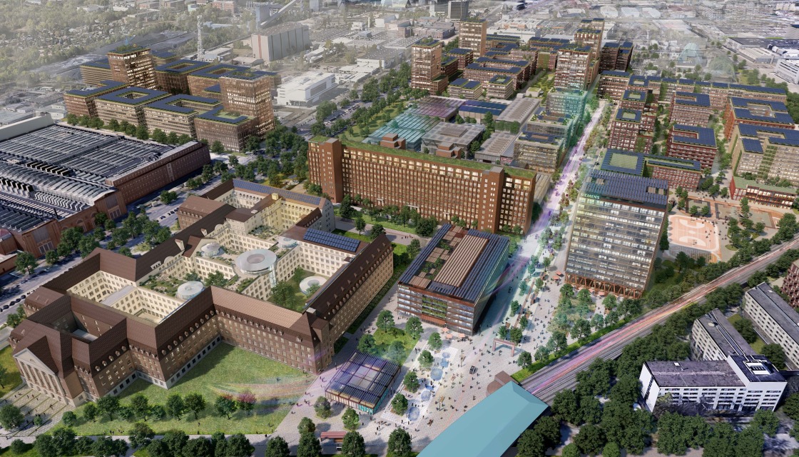Siemensstadt Square Birdseye