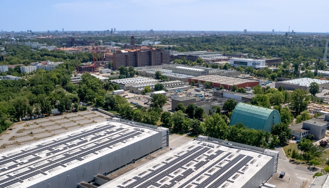 Bird&#039;s eye view Siemensstadt
