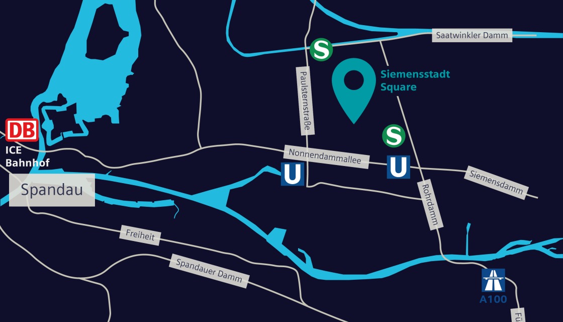 Anfahrt Siemensstadt